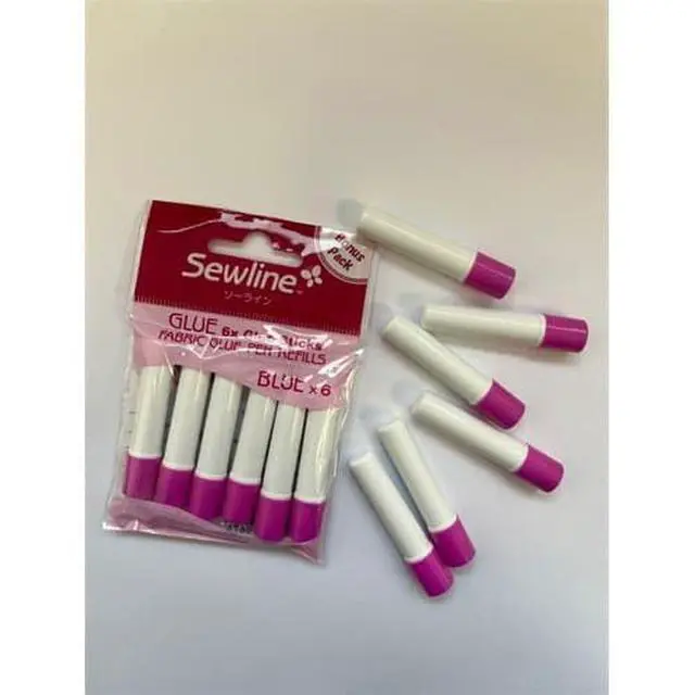 Alt view image 2 of 2 - Premium Quality Blue Refill for Glue Pen Fabrics Quilting Notion 6 Pack