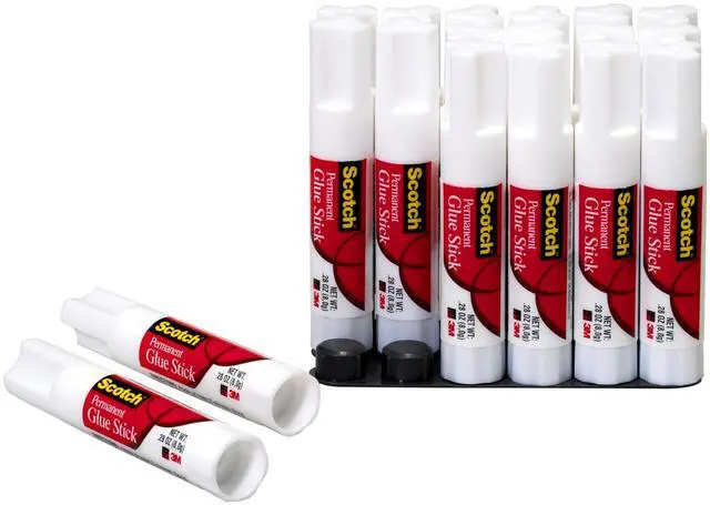 Main image of Glue Stick, .28 oz, 18-Pack, Acid Free and Non-Toxic (6008-18)