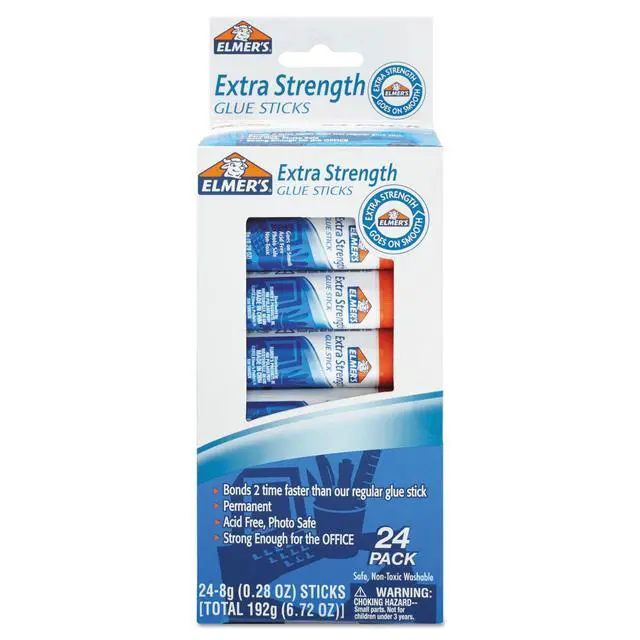 Alt view image 2 of 6 - Extra Strength Glue Sticks, Washable, 8 Grams, 24 Count - Poster, Vision Board, Back to School Supplies, #1 Teacher Brand