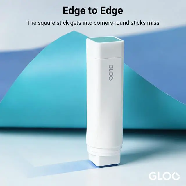 Alt view image 3 of 7 - Gloo Square Glue Stick, Color Disappearable, Medium Size, Pack of 3, Japan Import (TA-G312-3P)