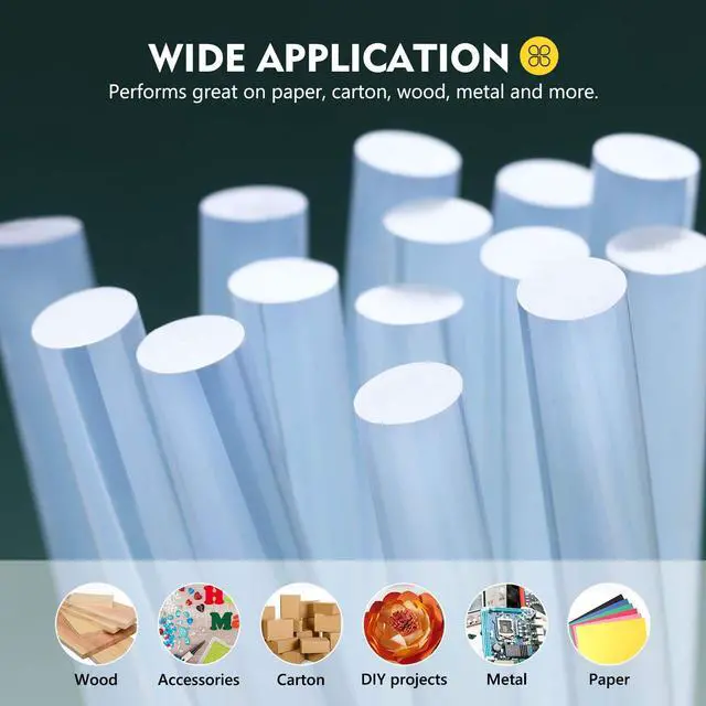 Alt view image 6 of 7 - Mini Hot Glue Gun Sticks, 300 Pack Hot Melt Glue Sticks