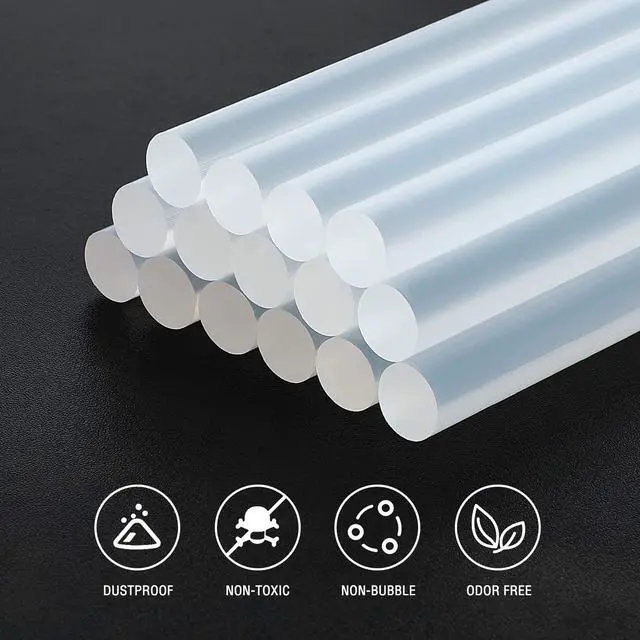 Alt view image 3 of 7 - Full Size Hot Glue Sticks, 100-Pack, 0.43" x 4 Inches