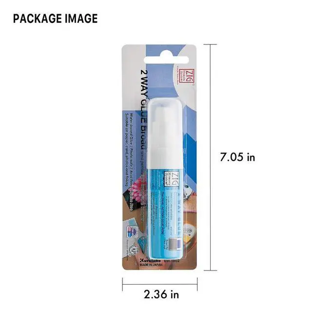 Alt view image 6 of 6 - Kuretake Zig 2 Way Glue Stick Pen, Board Tip,15mm Tip, AP-Certified, Made in Japan