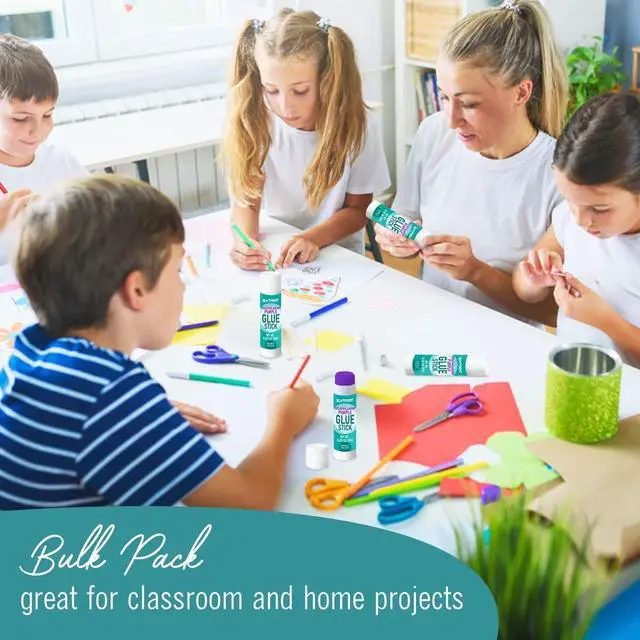 Alt view image 3 of 7 - Glue Sticks Bulk Classroom 24 PK Purple Glue for Kids 0.32 OZ
