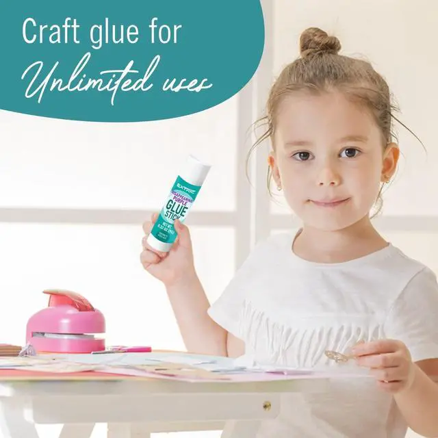Alt view image 7 of 7 - Glue Sticks Bulk Classroom 24 PK Purple Glue for Kids 0.32 OZ