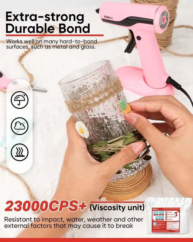 Alt view image 4 of 7 - Full Size Hot Glue Sticks, 0.43 Dia x 4 Long, 120-pack Clear Hot Melt Glue Gun Sticks for All-Temp Glue Guns, Multipurpose for Kids Adults DIY Art Craft Sealing Repairing Festival Decoration