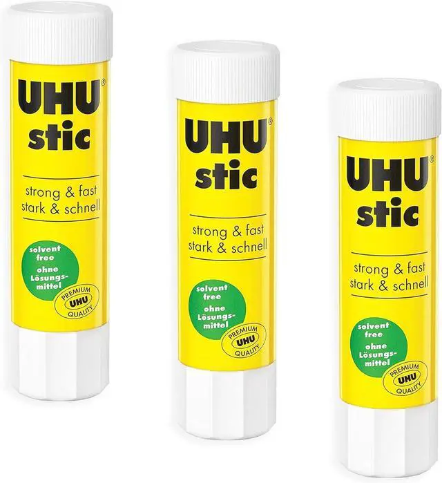 Main image of Stic Glue Stick - Solvent Free - Clear Application - 8G - Pack of 3