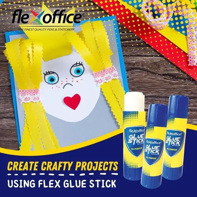 Alt view image 5 of 6 - Glue Sticks, Clear, 18 Grams (0.63 oz), 12 Count Pack, Washable, Non-Toxic, Low Odor, Quick Drying, for School, Office Supplies (FO-G005)