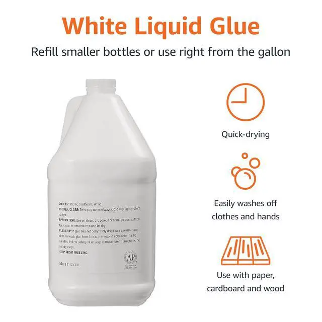 Alt view image 2 of 5 - All Purpose Washable School Craft Liquid Glue for Making Slime, Arts and Crafts, White, 1 Gallon, Single Pack