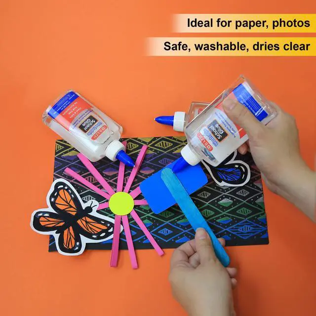 Alt view image 4 of 7 - Washable Clear School Glue, 5 Fl Oz, 2-Pack