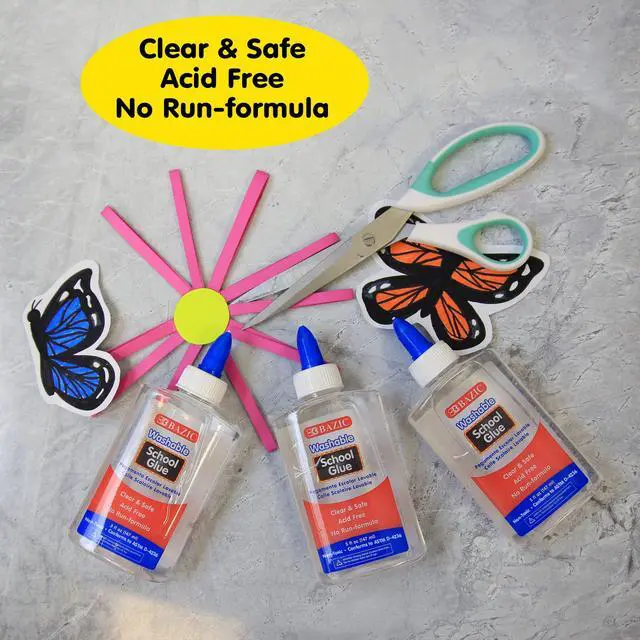 Alt view image 6 of 7 - Washable Clear School Glue, 5 Fl Oz, 2-Pack