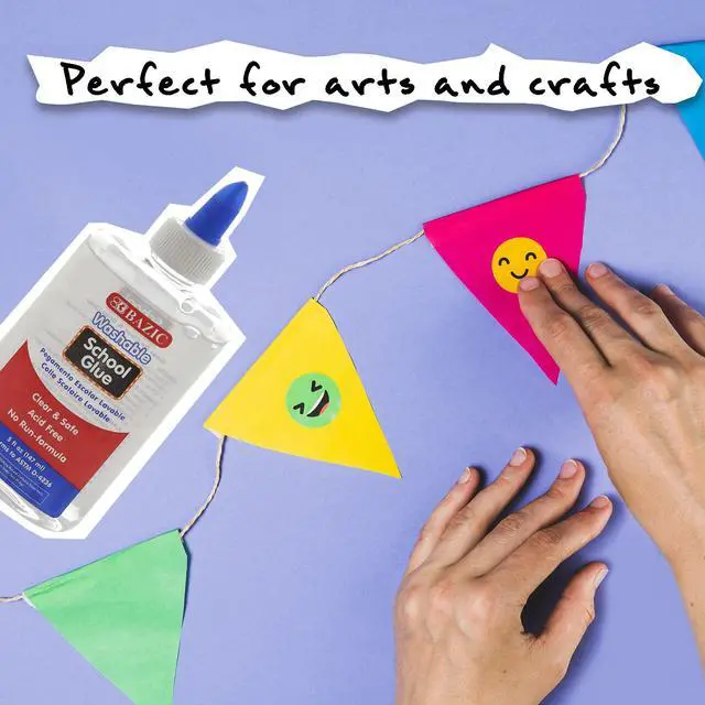 Alt view image 7 of 7 - Washable Clear School Glue, 5 Fl Oz, 2-Pack