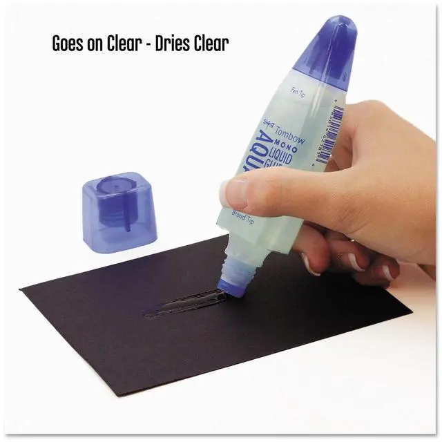 Alt view image 2 of 5 - 52180 MONO Aqua Liquid Glue, 1.69 Ounce, 1-Pack. Dual Tip Dispenser for Precise to Full Coverage Application that Dries Clear.