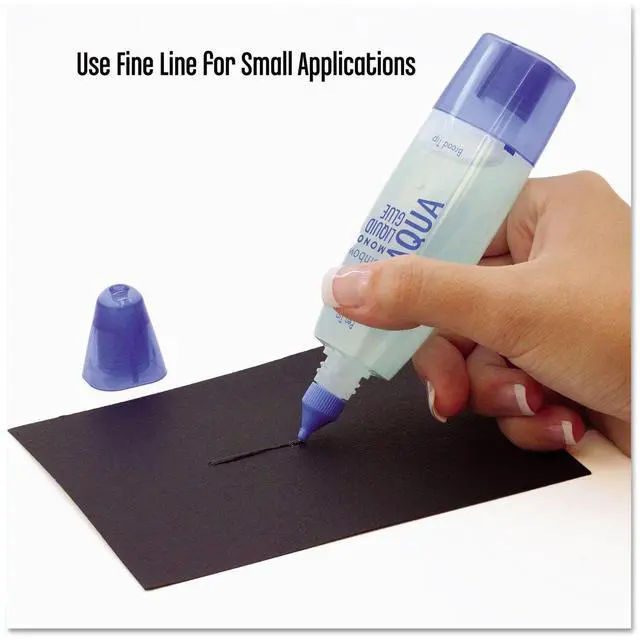 Alt view image 5 of 5 - 52180 MONO Aqua Liquid Glue, 1.69 Ounce, 1-Pack. Dual Tip Dispenser for Precise to Full Coverage Application that Dries Clear.