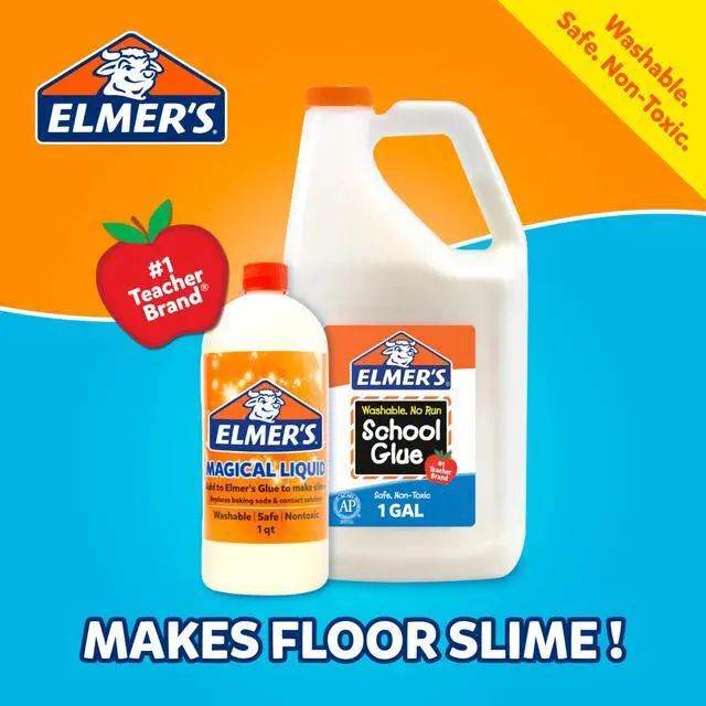 Alt view image 4 of 7 - White Liquid School Glue, 1 Gallon 2 Count, Washable, #1 Teacher Brand - Arts & Crafts, Teacher Supplies, Great for Making Slime