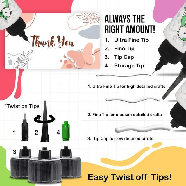 Alt view image 3 of 6 - Precision Craft Glue - The Original - 4fl oz - Tip Kit Included - Dries Clear - Metal Tip - Wrinkle Resistant - Flexible and Crack Resistant - Strong Hold Adhesive - Made in USA