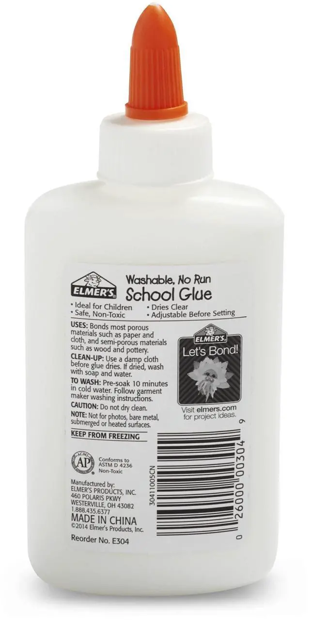 Alt view image 3 of 7 - Liquid School Glue, White, Washable, 4 Ounces - Great for Making Slime ( 5-Count )