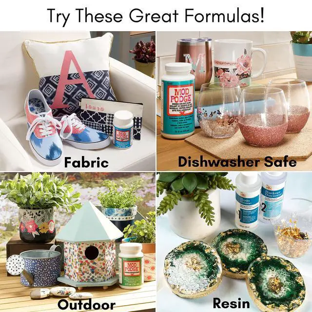 Alt view image 3 of 7 - Gloss Sealer, Glue & Finish: All-in-One Craft Solution- Quick Dry, Easy Clean, for Wood, Paper, Fabric & More. Non-Toxic - Craft with Confidence, Made in USA, 16 oz., Pack of 1