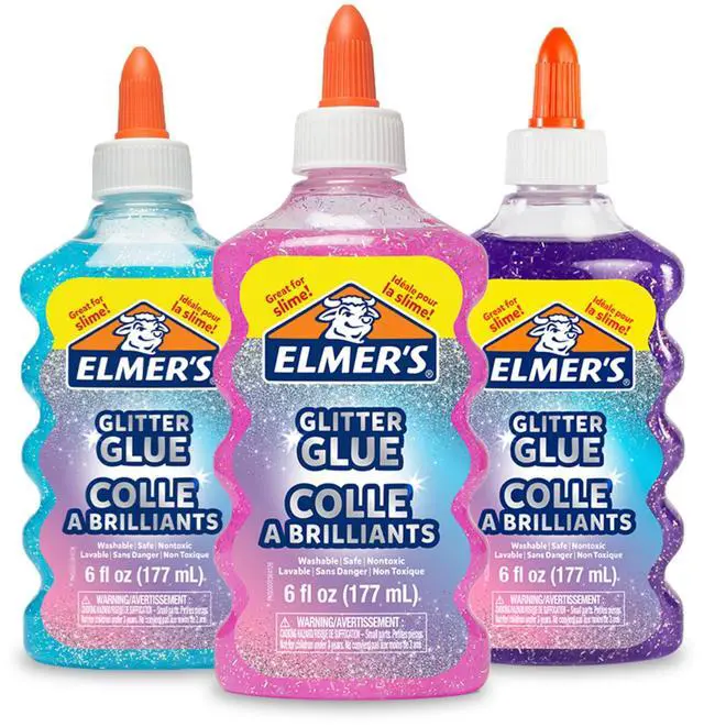 Main image of Liquid Glitter Glue, Assorted Colors, Blue, Pink, Purple - Arts & Crafts, Kids Activity, Creative Fun, #1 Teacher Brand