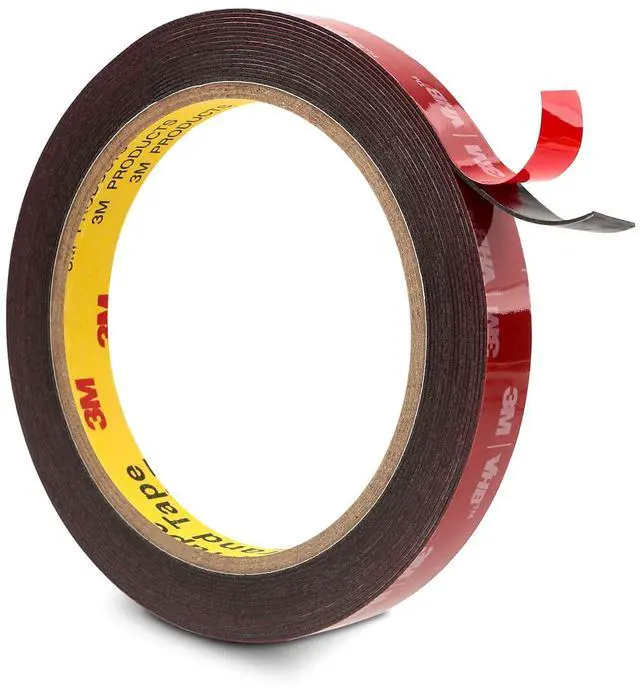 Main image of 3M Double Sided Tape Heavy Duty 0.5" x 15.4 Ft 5925, Black Mounting Tape