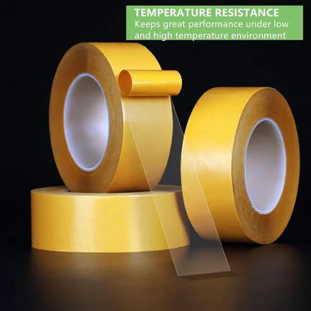 Alt view image 6 of 7 - Ultra-Thin Clear Double Sided Tape Heavy Duty 2 Inch x 82 Feet Strong Clear Two Sided Mounting Tape for LCD Screen Repair, LED, Crafts, Posters, Scrapbook, Woodworking, Carpet, Clothes, Residue Free