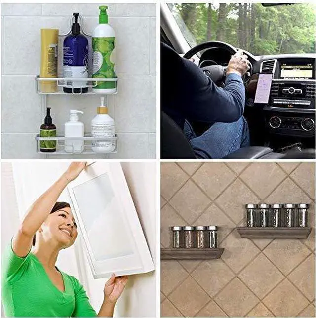 Alt view image 4 of 6 - Heavy Duty Double Sided Tape, Nano Tape, Feet Clear Adhesive Tape for Poster Photo Wall Decor As Seen on TV, (2 Rolls - 14 Feet)