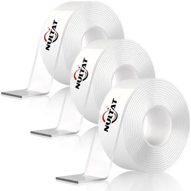 Main image of Double Sided Tape Heavy Duty, 1.18" x 120" Strong Nano Double Stick Tape, Removable, Washable, Reusable Adhesive Tapes for Wall, Clear Multipurpose Two Sided Tape(30 Feet)