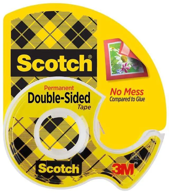 Main image of Double Sided Tape with Tape Dispenser, 0.5 in. x 250 in., 1 Roll