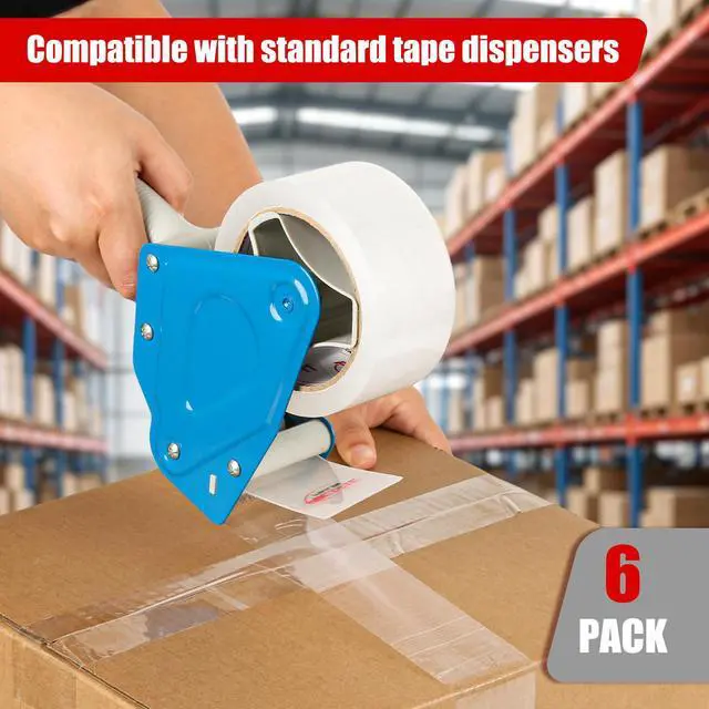 Alt view image 4 of 7 - Clear Packing Tape, 1.88" x 65 Yards, 2.7 Mil, 6 Rolls Clear