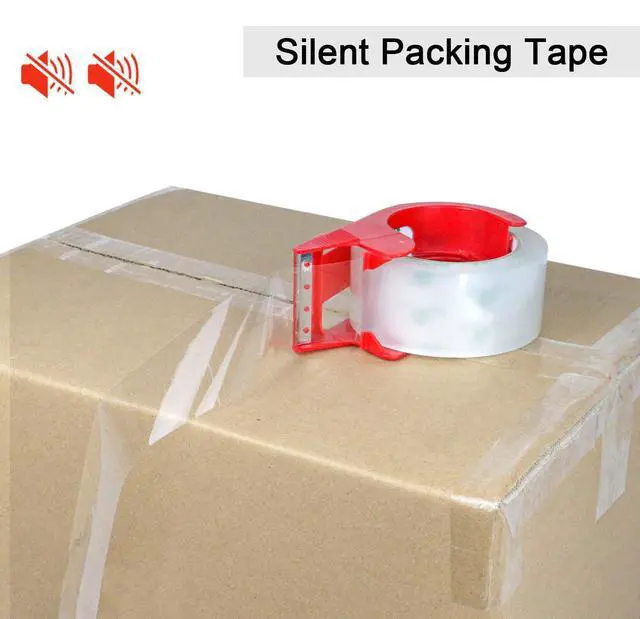Alt view image 4 of 7 - No Noise Silent Packing Tape 6 Rolls 1.88" x 55 Yards, Industrial Heavy Duty Packaging Tape for Packing Shipping Moving and Storage