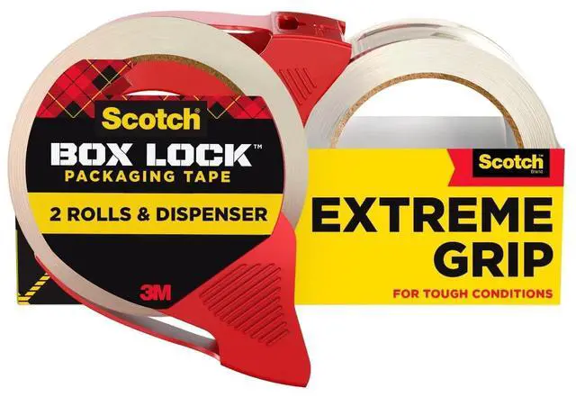 Main image of Box Lock Packing Tape, Clear, 1.88 in x 54.6 yd