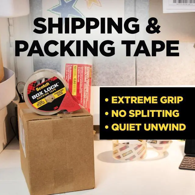Alt view image 2 of 7 - Box Lock Packing Tape, Clear, 1.88 in. x 54.6 yd