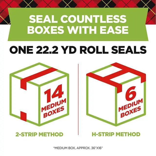 Alt view image 2 of 7 - Scotch Brand Sure Start Shipping Packaging Tape with Dispenser, 2 Inches x 800 Inches (145), Clear