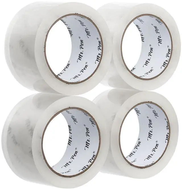 Main image of Packing Tape, 4 Pack, 2 Inch Wide, 60 Yards, Clear