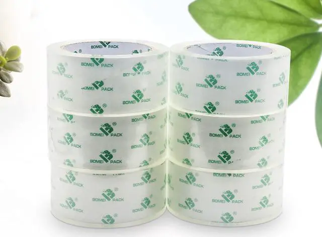 Main image of Crystal Clear Packing Tape, Packaging Tape Refill Rolls, 6 Rolls 2Mil x1.88 60 Yards for Sealing, Moving, Shipping, Office&Storage