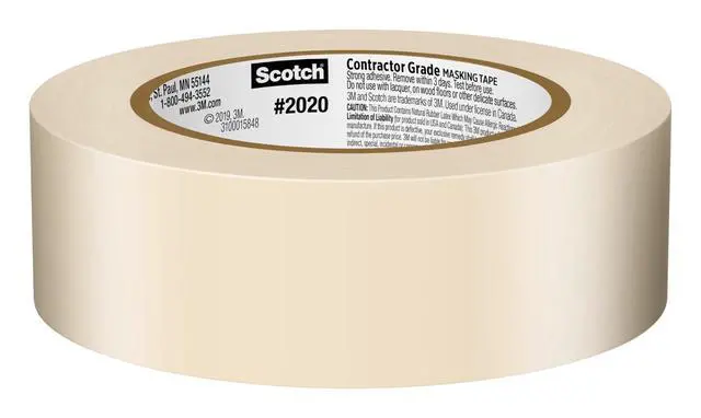 Alt view image 3 of 7 - Painter's Tape Contractor Grade Masking Tan, Tape for General Use, Multi-Surface Adhesive Tape, 1.41 Inches x 60.1 Yards, 6 Rolls