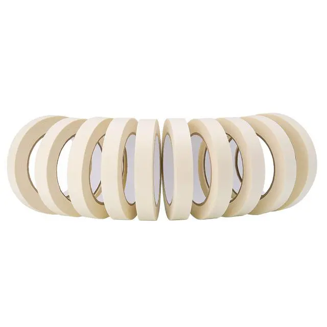 Alt view image 7 of 7 - Masking Tape 10 Pack General Purpose Beige White Color, 0.75 inch x 55 Yards x 10 Rolls (550 Total Yards), for Painting, Home, Office, School Stationery, Arts, Crafts etc. (3004)