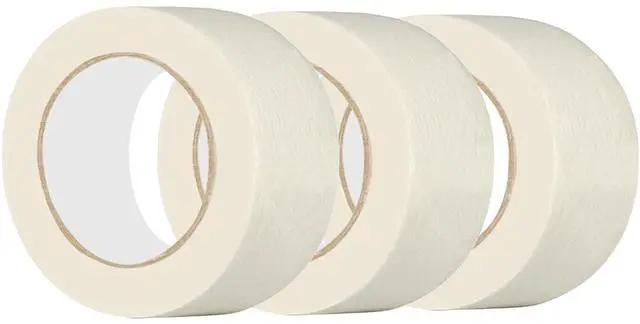 Main image of Masking Tape 2 inch Wide 3 Pack, Painting Tape for General Purpose Use, 2 inches x 55 Yards x 3 Rolls, 165 Yards in Total