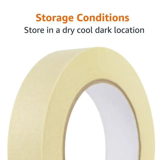 Alt view image 4 of 5 - Masking Tape for Light Duty Applications, Labeling, Easy Removal, Tears by Hand, 0.94" x 180', Beige, 6 Rolls