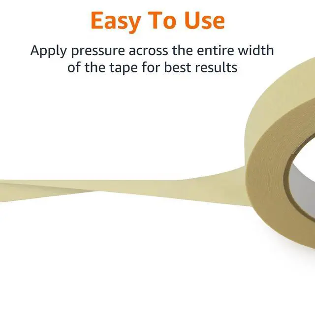 Alt view image 3 of 5 - Masking Tape for Light Duty Applications, Labeling, Easy Removal, Tears by Hand, 0.94" x 180', Beige, 6 Rolls