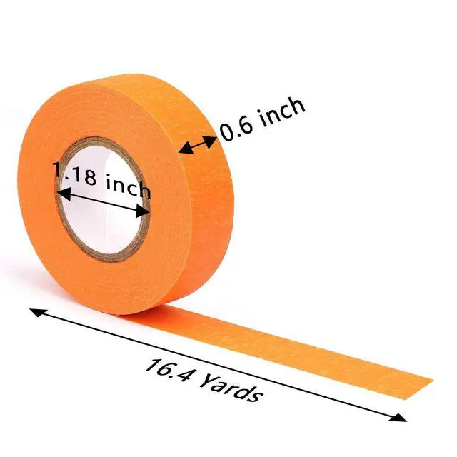 Alt view image 2 of 7 - 8 Rolls Colored Masking Tape Rainbow Painters Tape, 0.6 Inch x 16 Yard