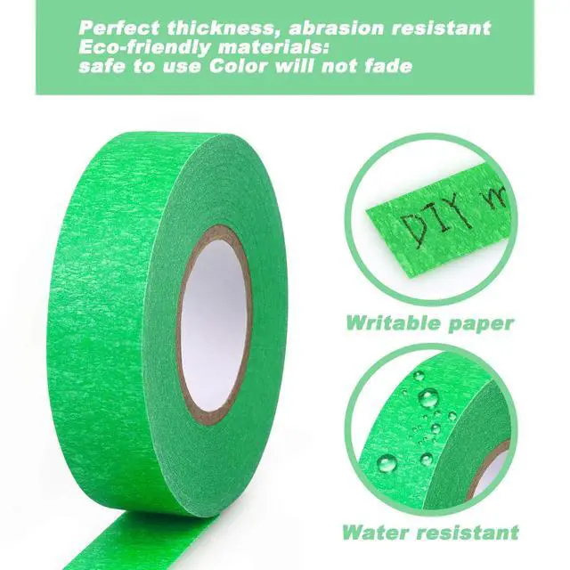 Alt view image 7 of 7 - 8 Rolls Colored Masking Tape Rainbow Painters Tape, 0.6 Inch x 16 Yard