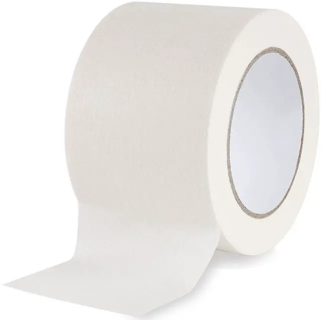 Main image of Wide Masking Tape 3 inches, 1 Pack General Purpose Beige White Masking Tape, 3 inches x 55 Yards x 1 Roll
