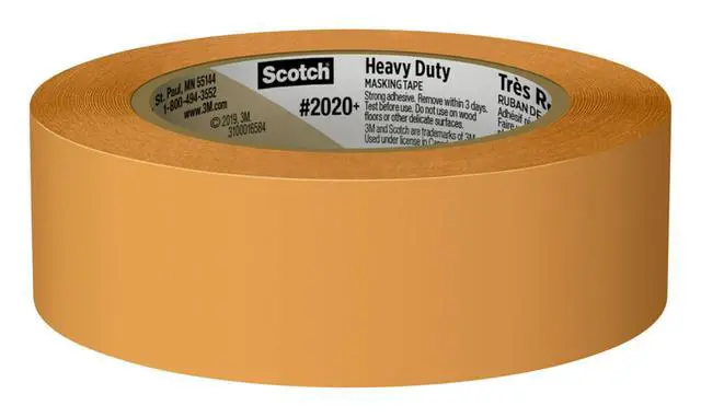 Alt view image 3 of 7 - Heavy Duty Masking Tape, 1.41 in x 60.1 yd, 2020+-36AP, 1 roll