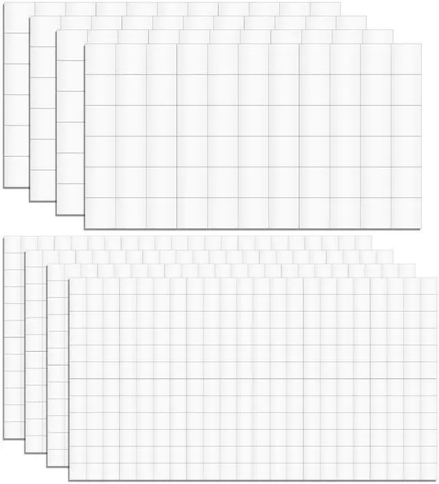 Main image of 8 Sheets 1320 Pcs Foam Squares 2 Sizes Double Sided Foam Tape Adhesive Dots Mount Stickers for Crafts Office Supplies DIY Crafting Scrapbook Halloween Christmas 2 Sizes (0.47in/12mm, 0.24in/6mm)