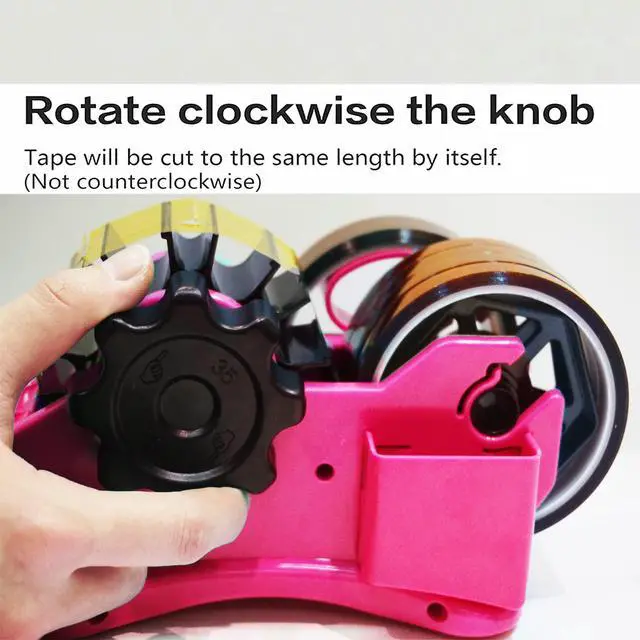 Alt view image 3 of 6 - Heat Tape Dispenser Sublimation - Multiple Roll Cut Heat Tape Dispenser 1" and 3" Core Double Reel Cores Sublimation for Heat Transfer Tape, Semi-Automatic Tape Dispenser with Compartment Slots