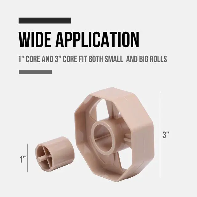 Alt view image 4 of 7 - Desktop Tape Dispenser Holder with Large 3 Inch Core for Masking, Heat Transfer, Painters, Freezer, Kitchen Tape