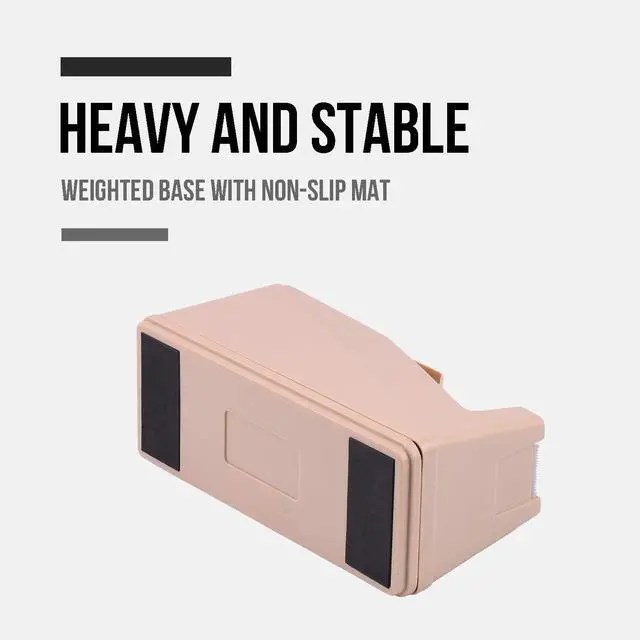 Alt view image 3 of 7 - Desktop Tape Dispenser Holder with Large 3 Inch Core for Masking, Heat Transfer, Painters, Freezer, Kitchen Tape