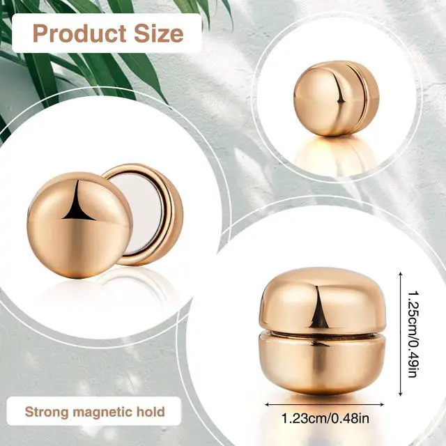 Alt view image 2 of 6 - 8 Pairs Premium Strong Hijab Magnetic Pins, No-Snag Multi-Use Hijab Magnets, Professional Pinless Magnetic Hijab Pins, Shiny and Matte Style Pack
