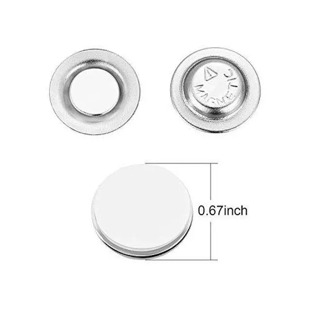 Alt view image 7 of 7 - 24 Pieces Name Tags Magnets Magnetic Name Badge Round Adhesive Magnetic Pin Backs for Clothes with Plastic Storage Box for Circle Badges(Diameter of 1.7 cm/ 0.67 inch)